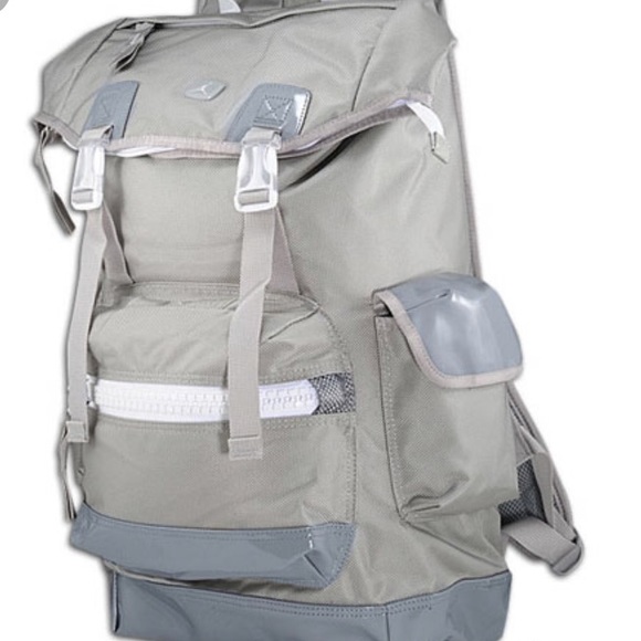 gray jordan backpack
